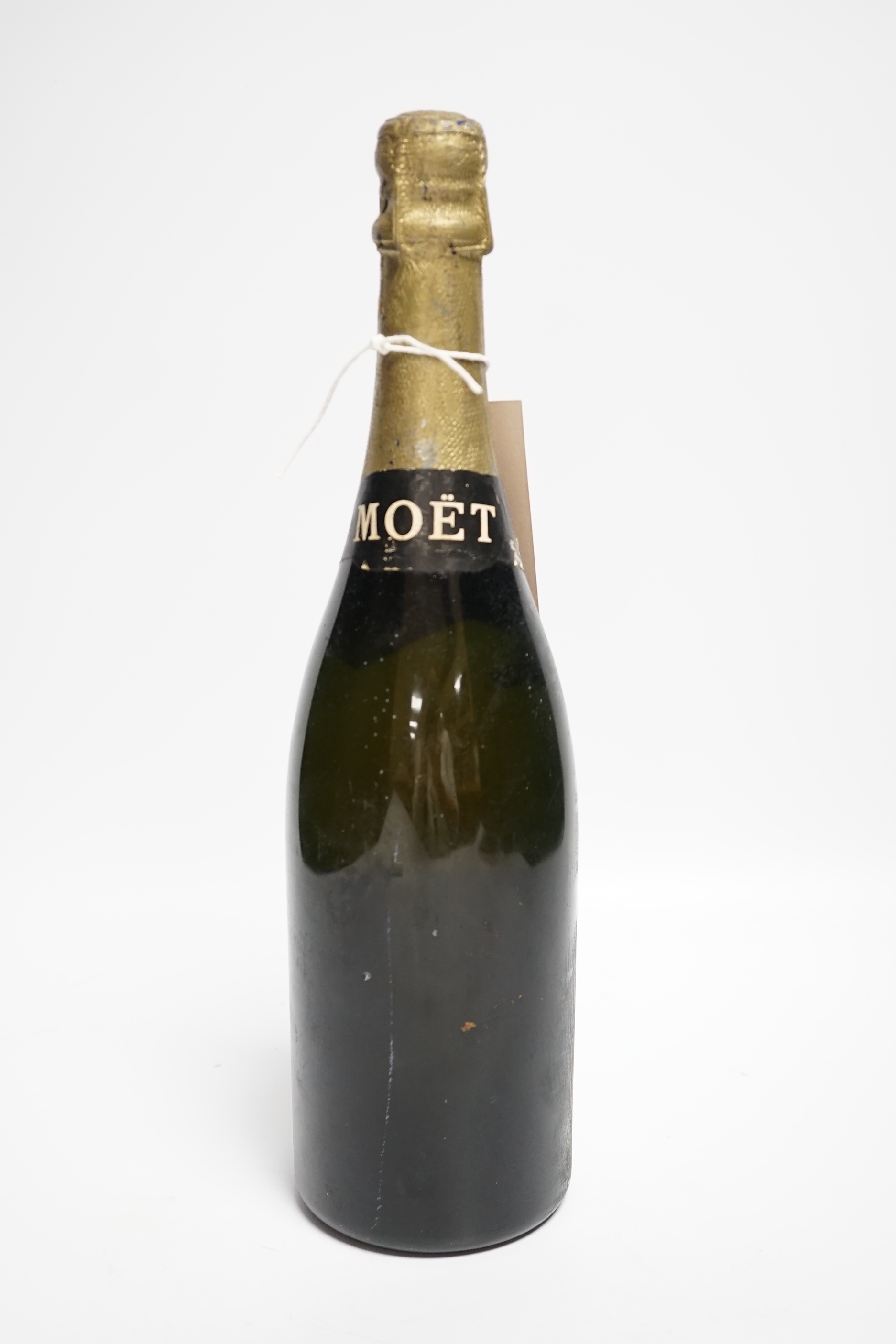 A bottle of Moet et Chandon champagne